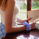 Morning Sky XL Mulberry Silk Scrunchie