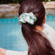 Mint Frost XL Mulberry Silk Scrunchie