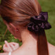 Midnight XL Mulberry Silk Scrunchie