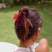 Cloudline Large Hair Claw in Cherry Wine
