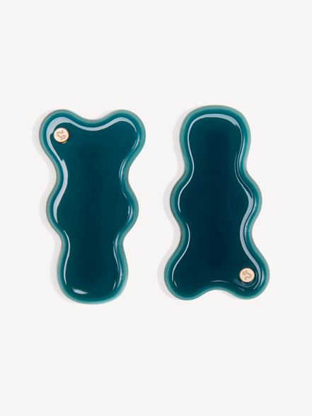 Cloudline Hair Clips in Lagoon