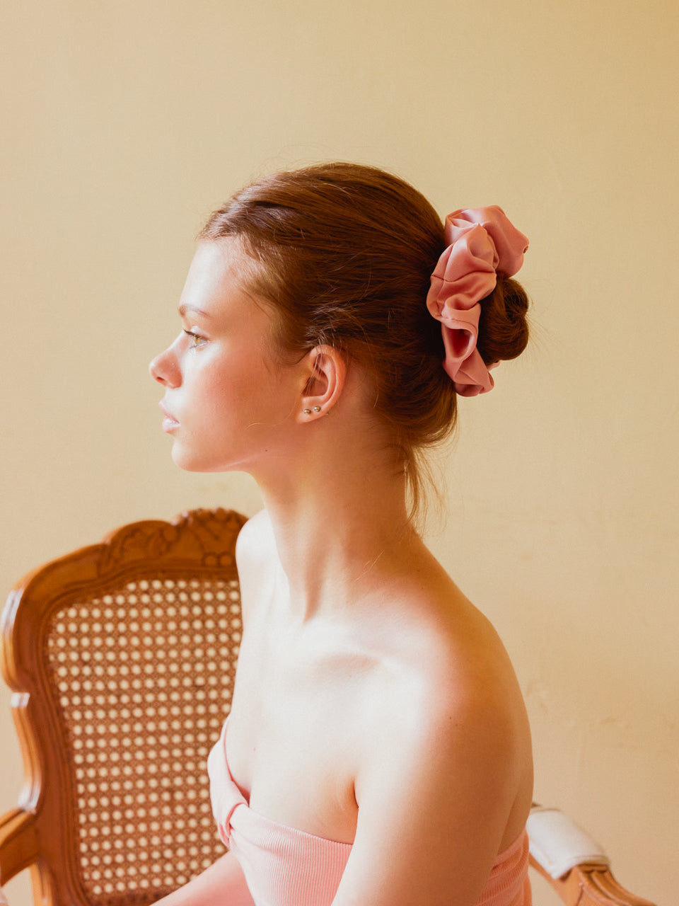 Rosewater XL Mulberry Silk Scrunchie