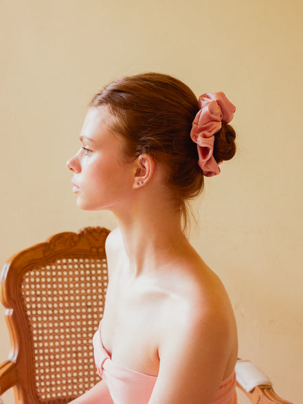 Rosewater XL Mulberry Silk Scrunchie