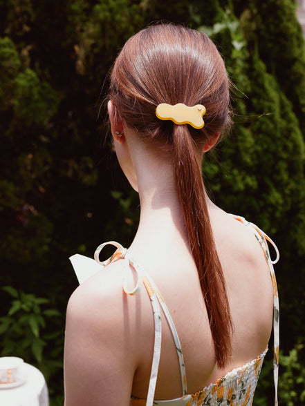 Cloudline Hair Clips in Lemon Cream