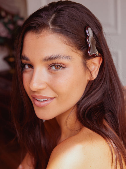 Cloudline Hair Clips in Cocoa