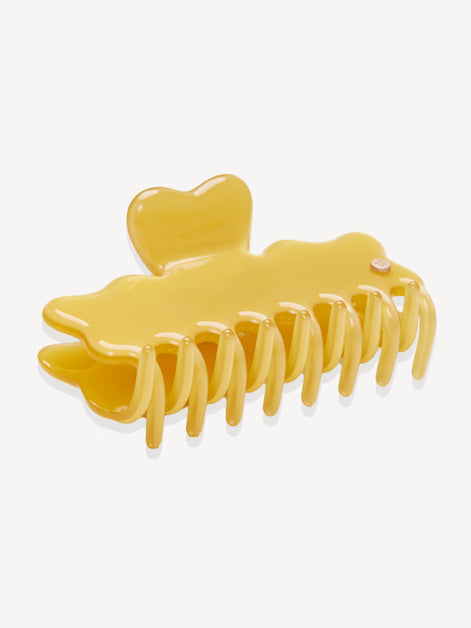 Cloudline Large Hair Claw in Lemon Cream