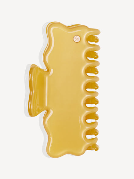 Cloudline Large Hair Claw in Lemon Cream