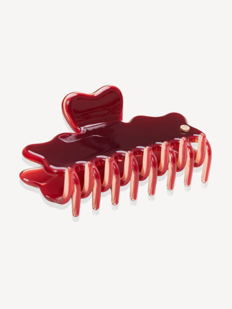 Cloudline Large Hair Claw in Cherry Wine