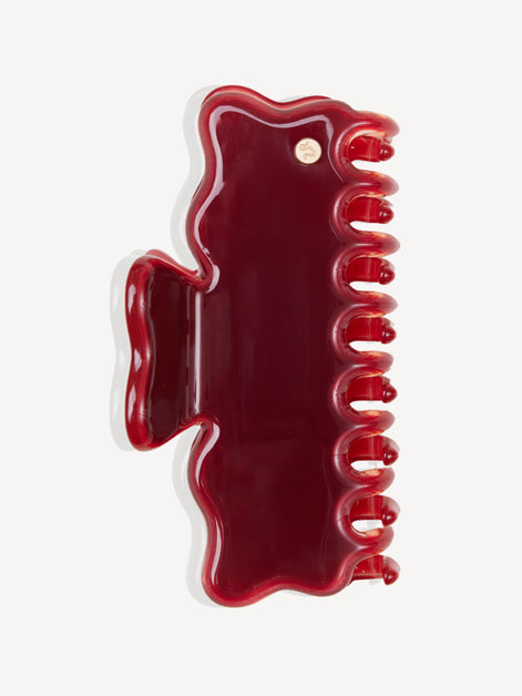 Cloudline Large Hair Claw in Cherry Wine
