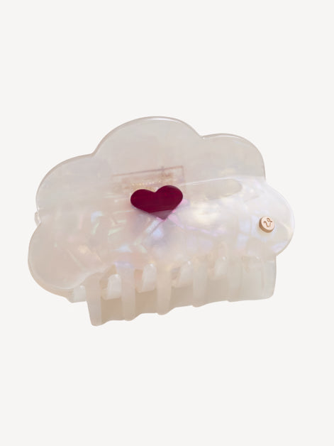 Cupid Hair Claw Ivory Heart