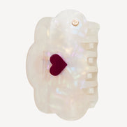 Cupid Hair Claw Ivory Heart