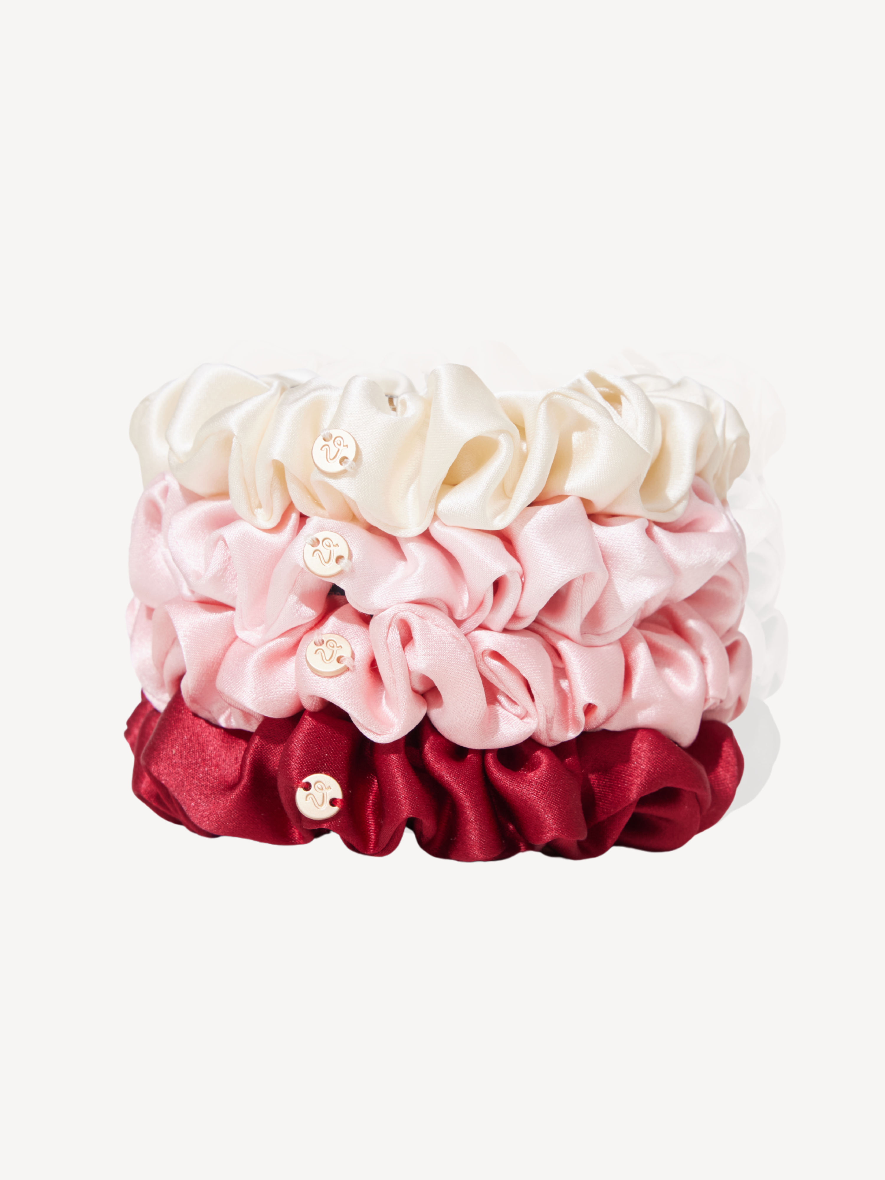 Rose Garden Mulberry Silk Scrunchie Set
