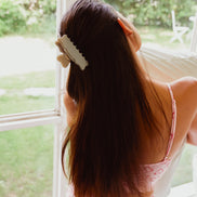Cloudline Large Hair Claw in Moonstone