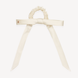 Soft Ivory Mulberry Silk Ribbon Bow
