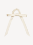 Soft Ivory Mulberry Silk Ribbon Bow