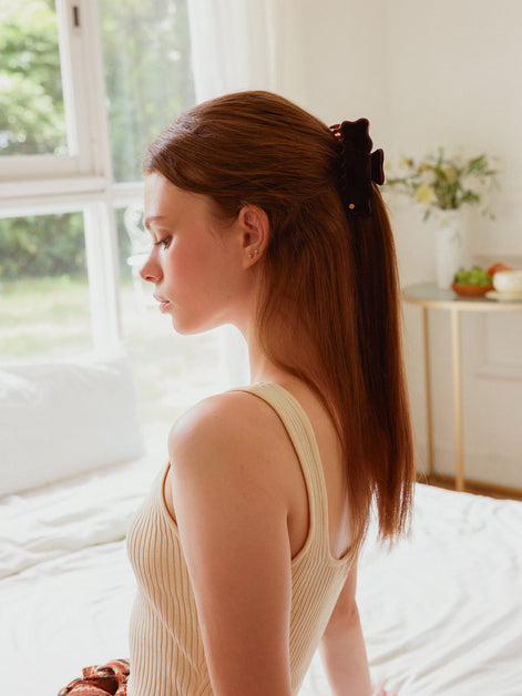 Cloudline Large Hair Claw in Cocoa