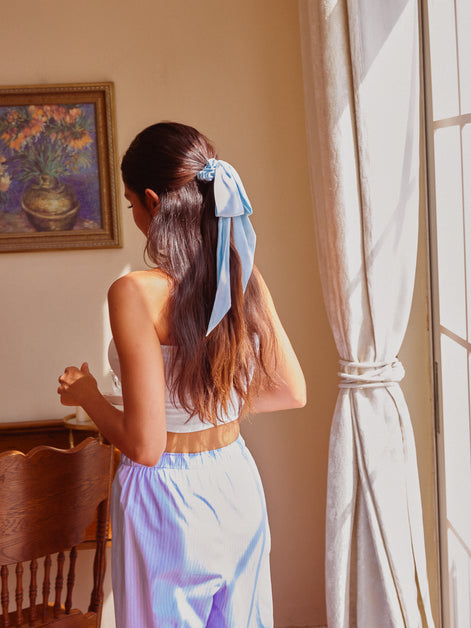 Large Blue Bow