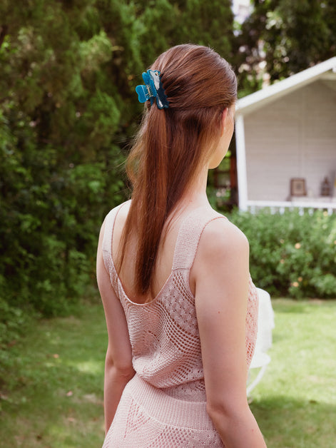 Cloudline Medium Hair Claw in Lagoon