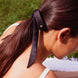 Midnight Black Mulberry Silk Ribbon Bow