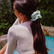Mint Frost XL Mulberry Silk Scrunchie