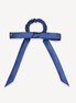 Royal Sapphire Mulberry Silk Ribbon Bow