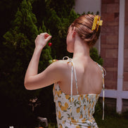 Cloudline Large Hair Claw in Lemon Cream