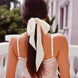 Moonlight Mulberry Silk Romantic Bow