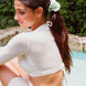 Mint Frost XL Mulberry Silk Scrunchie