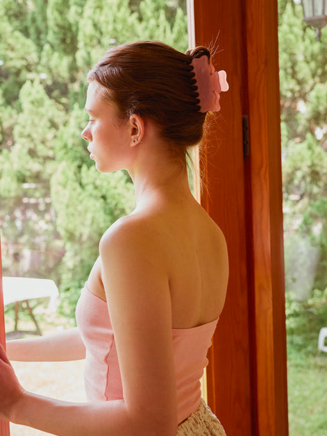 Cloudline Large Hair Claw in Ballet Pink