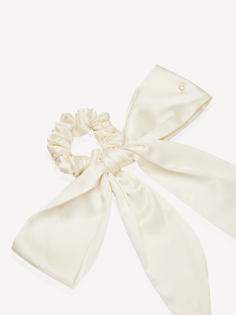 Moonlight Mulberry Silk Romantic Bow