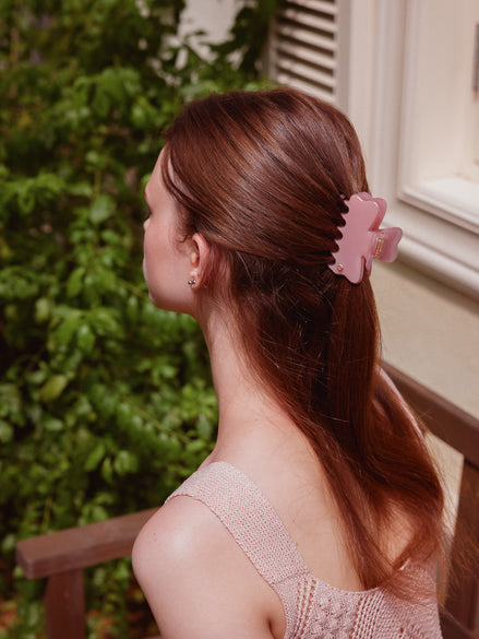 Cloudline Medium Hair Claw in Ballet Pink
