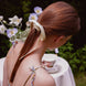 Soft Ivory Mulberry Silk Ribbon Bow
