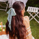 Mint Whisper Mulberry Silk Romantic Bow
