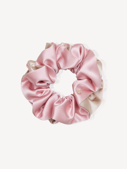 Pearl Blush XL Mulberry Silk Scrunchie