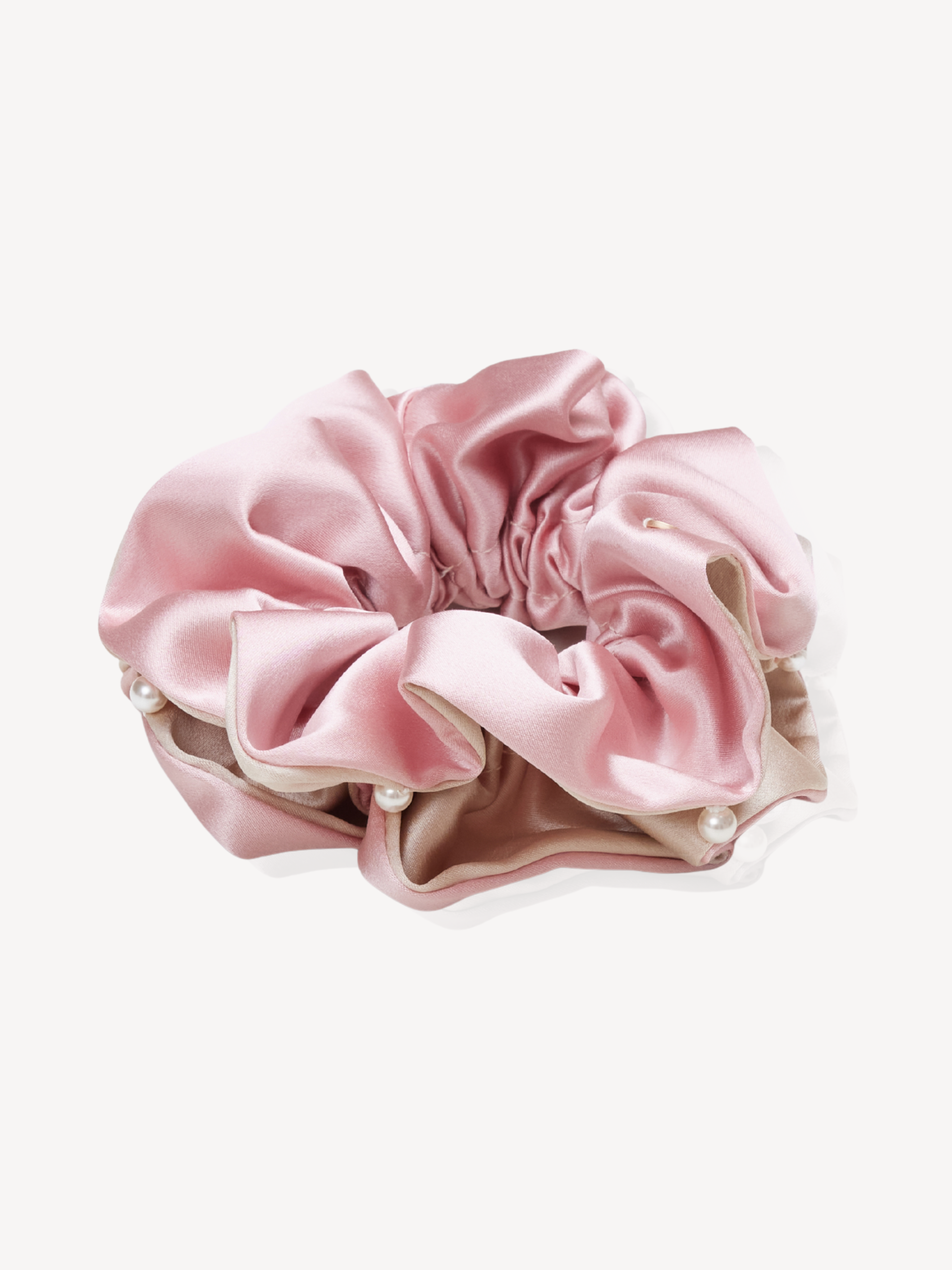 Pearl Blush XL Mulberry Silk Scrunchie