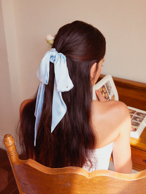 Large Blue Bow