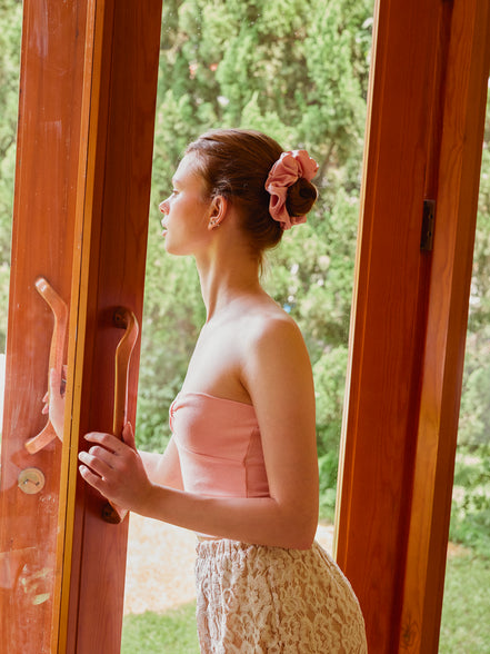Rosewater XL Mulberry Silk Scrunchie