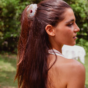 Cupid Hair Claw Ivory Heart