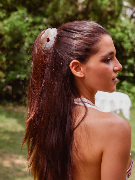 Cupid Hair Claw Ivory Heart
