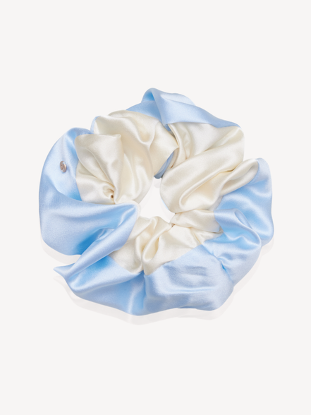 Cloud Sky XL Mulberry Silk Scrunchie