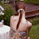 Soft Ivory Mulberry Silk Ribbon Bow