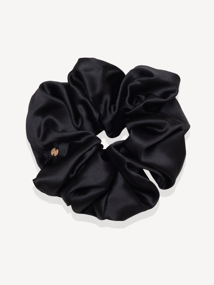 Midnight XL Mulberry Silk Scrunchie