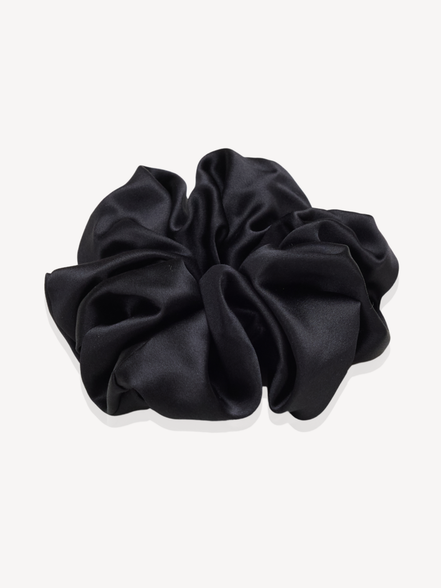 Midnight XL Mulberry Silk Scrunchie