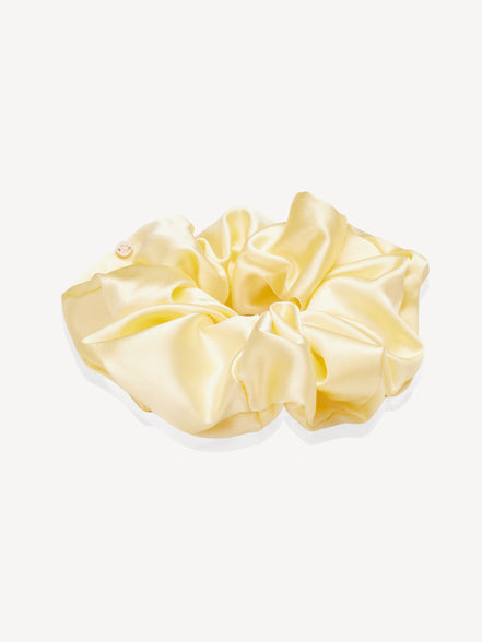 Buttercream XL Mulberry Silk Scrunchie