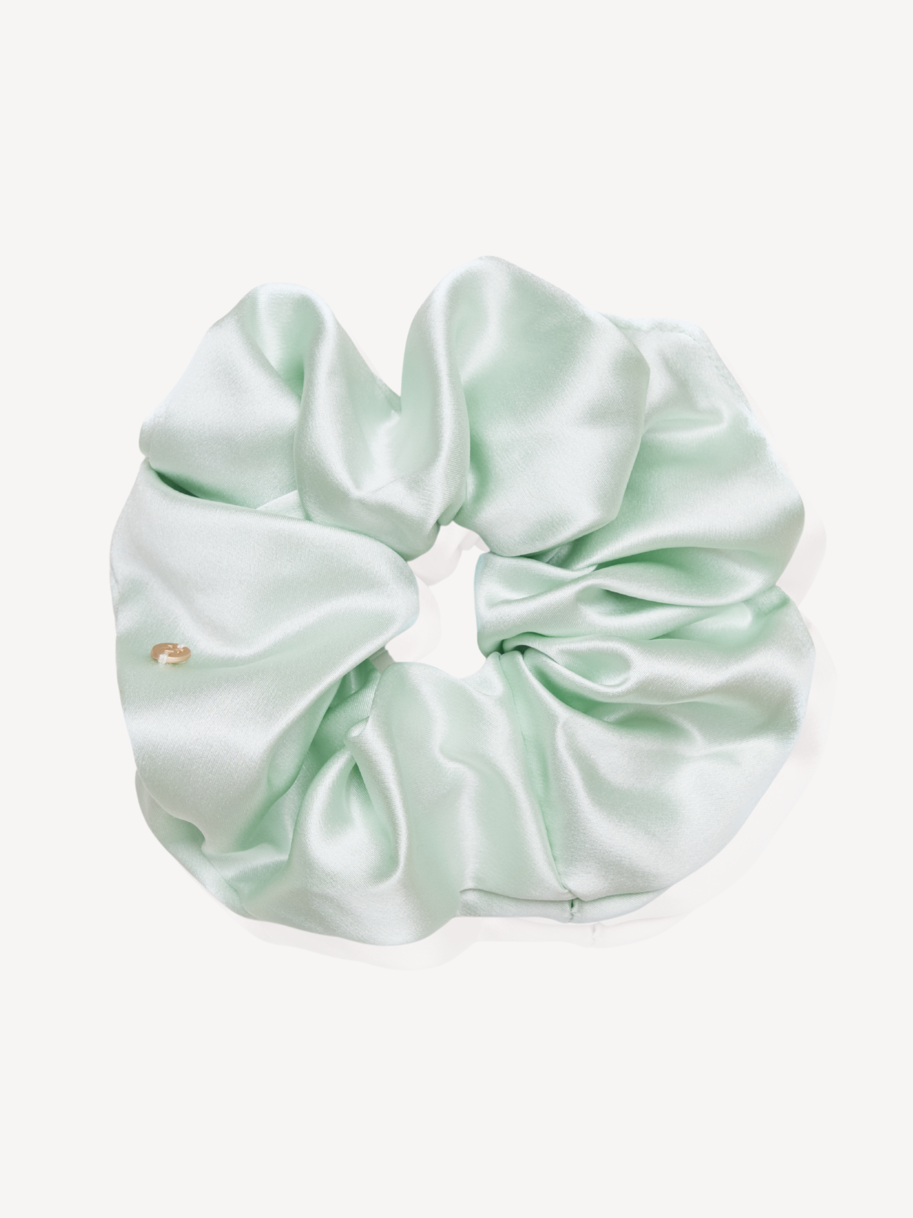 Mint Frost XL Mulberry Silk Scrunchie