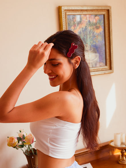 Cloudline Hair Clips in Cherry Wine