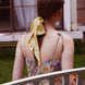 Buttercup Mulberry Silk Romantic Bow