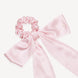 Pink Peony Mulberry Silk Romantic Bow