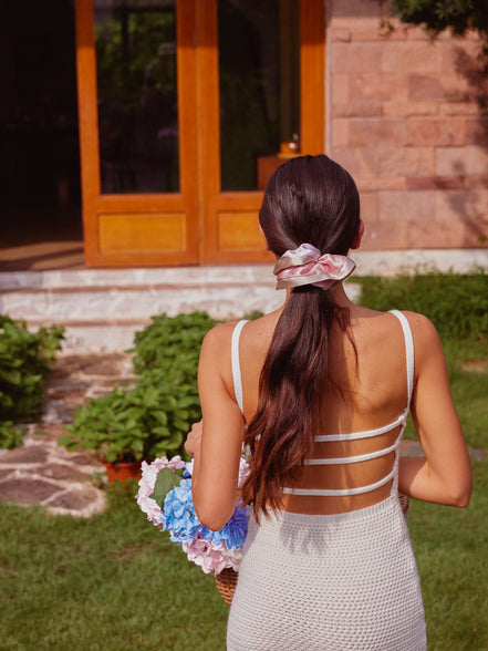 Silk Petals XL Mulberry Silk Scrunchie
