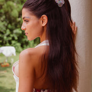 Cupid Hair Claw Ivory Heart